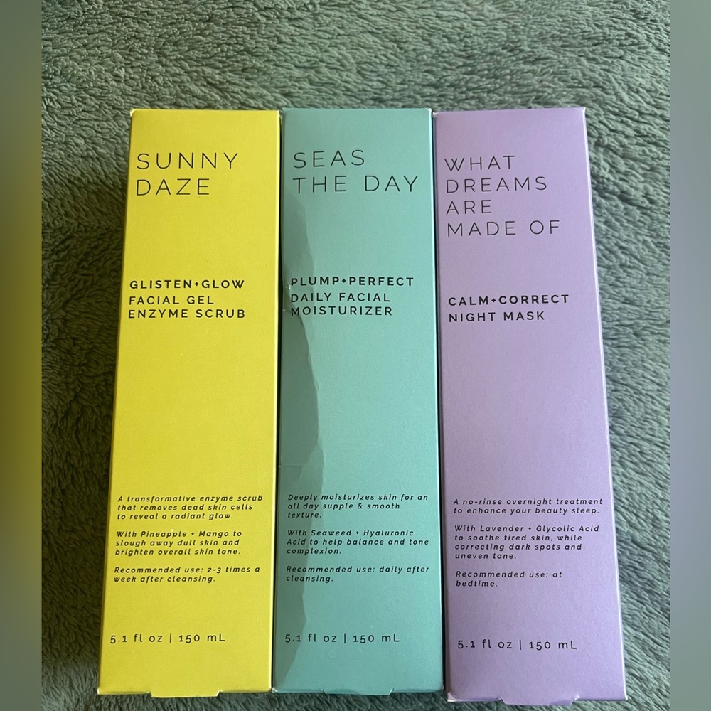 Sun and Moon 3 piece skincare set
